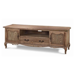Inaloka Modern Solid Teak Wood <b>TV</b> <b>Stand</b> with Storage for Living Room Furniture - Product Image 1