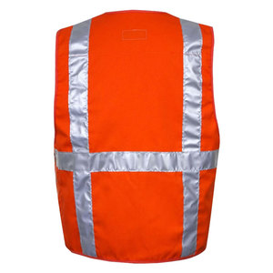 Gilet de sécurité réfléchissant imperméable grande taille pour les travailleurs de la circulation et du bâtiment - Gilet de travail haute visibilité - Product Image 3