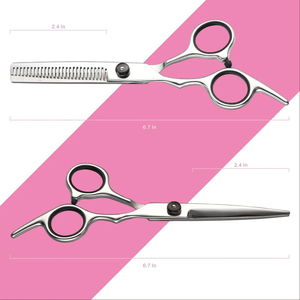 Kit de ciseaux de coiffure professionnels pour barbier, acier inoxydable, tranchants, pour usage en salon - Product Image 2