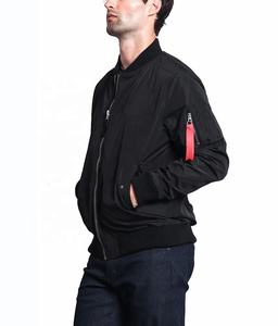 Blouson aviateur pour hommes de haute qualité avec logo personnalisé col montant doublure en satin fait polyester nylon pour un confort durable - Product Image 6