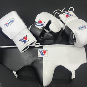 Custom Logo Boxing Gloves Set | Genuine Cowhide Leather Training Sparring Gloves + Hand Wraps OEM Wholesale Supplier - Product Image 2