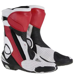 Bottes de course moto personnalisées respirantes et légères, bottes de motocross avec fermeture éclair latérale pour la course sur route et la conduite sur piste - Product Image 3