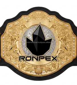 เข็มขัดแชมป์โลก RONPEX RI-2605 - หนังแท้ ปรับแต่งได้ เข็มขัดศิลปะการต่อสู้สำหรับทุกเพศ ขนาดเส้นผ่านศูนย์กลาง 32 มม. ความยาว 1.5 ม. - Product Image 1