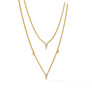 Collier de luxe solitaire en diamant synthétique de laboratoire certifié IGI, taille brillant, 0,30 ct, couleur or - Product Image 4