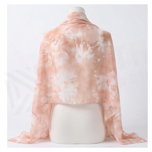 Pañuelo Largo de Seda para Mujer, Diseño Tie Dye, Accesorio de Moda Elegante para Todas las Temporadas, Agradable al Tacto, 100% Seda - Product Image 2