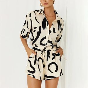 Short Outfits Solid Casual 100% Cotton Summer Women's Two Piece Set T-Shirt and Shorts - Product Image 2