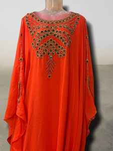 ชุดเดรสคาฟตันแบบเรียบง่ายประดับลูกปัด แขนยาว ยาวถึงพื้น ราคาถูก สำหรับงานปาร์ตี้ งานเทศกาลรอมฎอน ขายส่งจากดูไบ อาบายะ อีด 2026 - Product Image 3