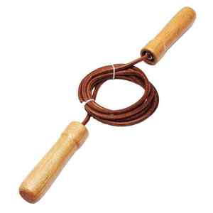 Corde à sauter Geo Brother Company GB-57 avec poignée en bois, 3 m, légère, moins de 1 kg, durable, unisexe, pour la maison/la salle de sport/usage commercial - Product Image 4