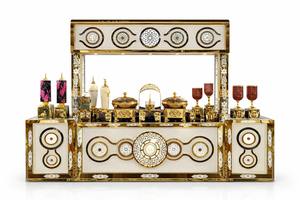 เคาน์เตอร์จัดเลี้ยงสแตนเลสหรูหรา โต๊ะโชว์บุฟเฟ่ต์แบบกำหนดเองสำหรับโรงแรม ร้านอาหาร และงานจัดเลี้ยง - Product Image 2