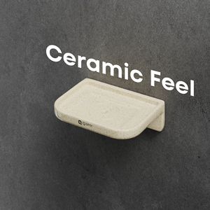 Soporte para productos de baño, resistente al agua y a las bacterias, moderno, cuadrado, de melamina, resistente a la oxidación y a la decoloración, para montaje en pared. - Product Image 2