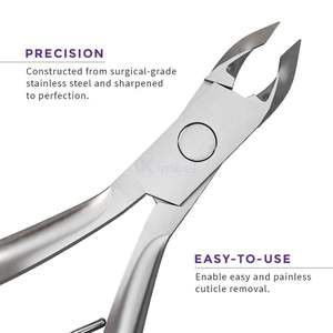 Coupe-cuticules professionnel en acier inoxydable au design fin, outil de manucure et pédicure de haute précision pour les cliniques - Product Image 4