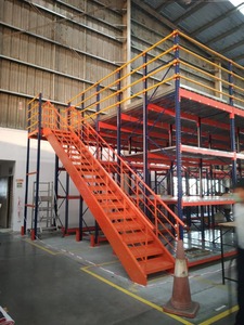 Modular Mezzanine Floors, Heavy Duty Steel Platform System for Warehouse Storage, Industrial Space Optimization and Commercial - Product Image 1