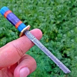 Cuchillo de Chef Personalizado Hecho a Mano Jexmoo con Acero de Damasco, Cuchillos de Cocina en Miniatura, Mango Hermoso, Regalo para Chef - Product Image 2