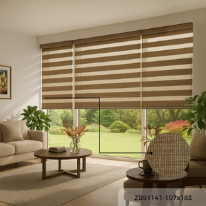 Persianas Monobrown Zebra de Buena Calidad, ZB91141 107x183cm, B2B, Mejor Proveedor, Hogar y Oficina, Malasia, OEM, Más Vendidas, Calidad Profesional - Product Image 1