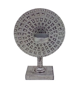 เชิงเทียนทองเหลืองสำหรับตกแต่งบ้านเชิงเทียนสีเทาและเชิงเทียน - Product Image 2