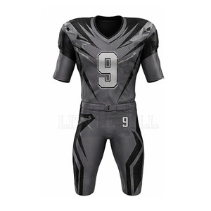 Tenue de football américain personnalisée pour adultes hommes – Respirante, en polyester, haute performance, style équipe, design élégant - Product Image 2