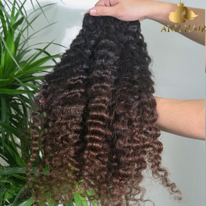 Cheveux en vrac Deep Wave Ombre Noir Naturel Brun Double Drawn Cheveux Humains Vierges Vietnamiens pour Tresses Vente en Gros - Product Image 3