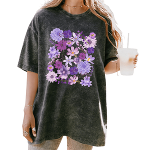 Camiseta al por mayor con logotipo personalizado OEM para mujer, estilo casual retro de verano, con estampado gráfico, 100% algodón, gruesa, 240 GSM - Product Image 4