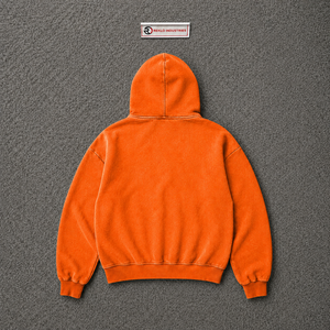 Holy Sun Bird <b>Graphic</b> Orange <b>Zip</b> <b>Up</b> <b>Hoodie</b> Oversized Vintage Streetwear Distressed Print Hooded Sweatshirt Casual Unisex Urban - Product Image 6