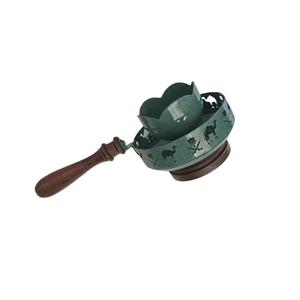 Quemador de Bakhoor Religioso de Acero con Mango de Madera, Soporte Tradicional Árabe para Incienso y Carbón, Quemador de Fragancia para el Hogar en Tendencia - Product Image 6