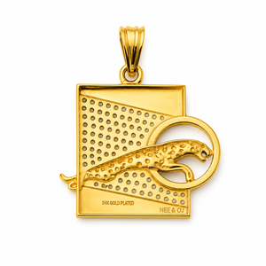 Colgante de Pantera de Oro Amarillo de 18 Quilates con Diamantes para Hombre, Unisex, Diseño Animal de Alto Brillo, Joyería de Moda, Regalo para Fiestas, Uso Diario, Collar - Product Image 5