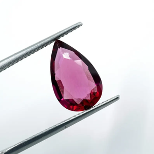 HAYAAT GEMS - Gema de Beryl Natural Roja Cultivada en Laboratorio, Color Rosado, 2.30 Quilates, Corte Pera, 13x8x4mm, de Rajasthan, para la Elaboración de Joyas - Product Image 6