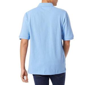 Camisetas Polo para Hombre en Color Azul Claro en Venta, 100% Algodón Poliéster, OEM, Hechas a Medida, de Alta Calidad, Ropa de Verano para Hombre - Product Image 3
