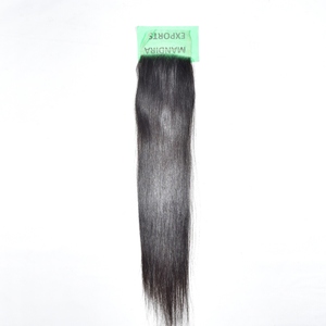 Extensiones de Cabello Humano Indio 100% Virgen Remy con Cutícula Alineada, Ondulado Natural Negro Sedoso, Cierre 5x5, Liso, Venta al por Mayor - Product Image 6