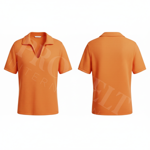 Camiseta Polo de Manga Corta con Cuello en V, Color Liso, Diseño Personalizado de Alta Calidad para Hombre, Informal y Cómoda - Product Image 6