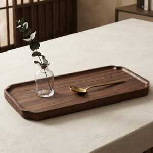 Bandejas de Almacenamiento de Madera y Bambú al por Mayor Directo de Fábrica, Rectangulares, Aptas para Lavavajillas, Pulimentadas, Modernas, de Lujo, para Joyería, Baño y Vajilla - Product Image 5