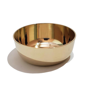 Wholesale High-Polish Pure Brass Bowls-Modern Sleek Dishwasher Safe Lightweight Tableware for Hotel & Restaurant - Product Image 1