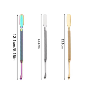 1Pcs Double end Cuticle Pusher Dead Skin Remover Stainless Steel Nail Art <b>Tools</b> Pusher <b>Pedicure</b> Manicure <b>Tools</b> for Nail Salon - Product Image 3