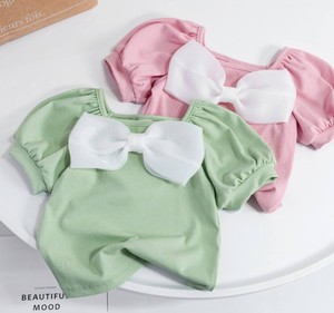 T-shirt pour filles d'automne, style vintage, manches courtes, manches régulières, polyester/coton respirant et écologique pour enfants - Product Image 2