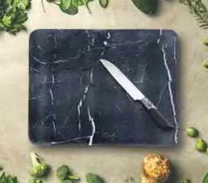 เขียงหินอ่อนสีดำคุณภาพพรีเมียม งานแฮนด์เมด รูปทรงตามสั่ง ขายส่ง แผ่นรองชีส - Product Image 6