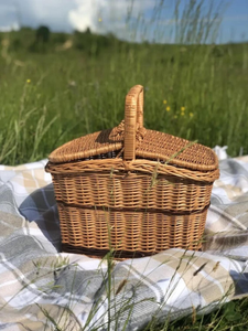 Panier alimentaire pour pique-nique et utilisation en extérieur, panier de rangement et de service polyvalent, panier décoratif pour transporter les aliments pour la famille - Product Image 3