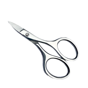 Tijeras de Manicura Profesionales de Acero Inoxidable con Hoja Curva Afilada para el Cuidado de Uñas, Cutículas y Cejas - Product Image 1