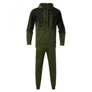 Conjunto Deportivo Informal para Hombre, Fabricantes OEM, Chándal de Moda para Hombre, Color Sólido, Chándal Abrigado para Invierno, Ropa Deportiva Urbana para Hombre en Venta - Product Image 3