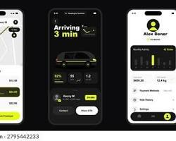 Aplicación Móvil para Reserva de Taxis con Rastreo GPS en Vivo, Estimaciones de Tarifa, Pagos Seguros y Gestión de Conductores - Product Image 3