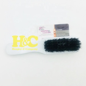 Brosse à cheveux Hooper & Company, manche en bois, manche blanc, brosse professionnelle pour barbier, emballage personnalisé avec logo - Product Image 1