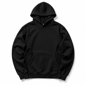 Custom Logo Fleece Hooded Pullover Hoodie 100% Cotton Oversized Sweatshirt Regular Fit Winter Streetwear - Product Image 3