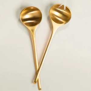 Juego de cubiertos de metal plateado con nuevo mango de resina, accesorios de cocina que incluyen cuchara para servir, herramientas para el hogar y restaurantes - Product Image 2