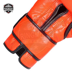 Guantes de Boxeo Personalizados para Entrenamiento y Sparring, Cuero Vacuno de Grano Completo, Cierre con Cordones, Forro Transpirable, Ajuste Universal - Product Image 6