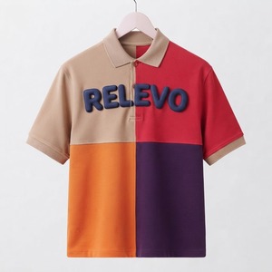 Polo pour homme Relevo, manches courtes, logo, coupe classique, décontracté - Product Image 4