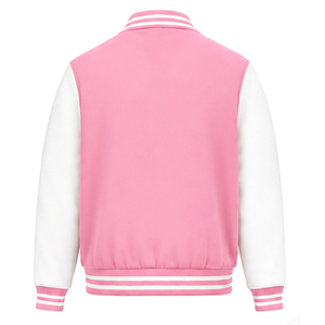 Professional Made Breathable Eco-Friendly Stand <b>Men</b> Varsity <b>Jacket</b> <b>Long</b> Sleeve Solid Color Regular Fit Winter Customizable - Product Image 2