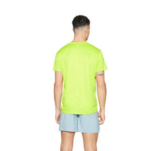 เสื้อยืดออกกำลังกายผู้ชายทรงเข้ารูป คอกลม แขนสั้น พิมพ์ลายแบบรีดร้อน ดีไซน์เรียบง่าย แห้งเร็ว สไตล์ลำลอง สตรีทแวร์ - Product Image 3