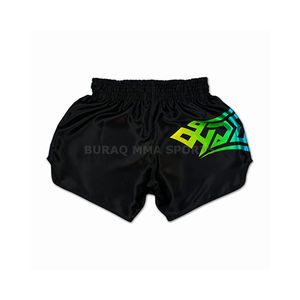 Pantalones Cortos de Muay Thai de Algodón y Poliéster con Estampado por Sublimación, Diseño de Última Moda, Venta al Por Mayor, Ropa de Artes Marciales OEM para Adultos - Product Image 3