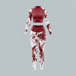 Conjuntos de Yoga para Mujer Ligeros con Logotipo Personalizado a Precio Razonable, Leggings de Cintura Alta, Sujetador Deportivo Racerback, Sin Costuras - Product Image 5