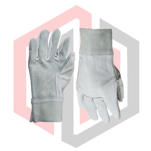 Gants de protection en cuir pour le travail, résistants aux coupures, anti-chaleur, antistatiques, usage général, avec manchette réglable - Product Image 4