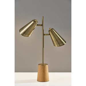 Lampe de table moderne en laiton avec abat-jour amovible de qualité supérieure, multifonctionnelle et durable, éclairage écologique pour la décoration de la maison Diwali - Product Image 2