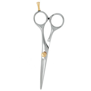 Ciseaux de Barbier Sur Mesure Argentés avec Vis de Réglage Dorée – Instruments de Beauté Élégants en Acier Inoxydable – Offre Spéciale - Product Image 6
